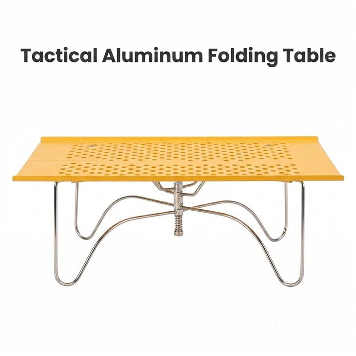 Ultra-lightweight Aluminum Alloy Folding Mini Glamping-style Outdoor Table Portable For Picnics Barbecues & Beach